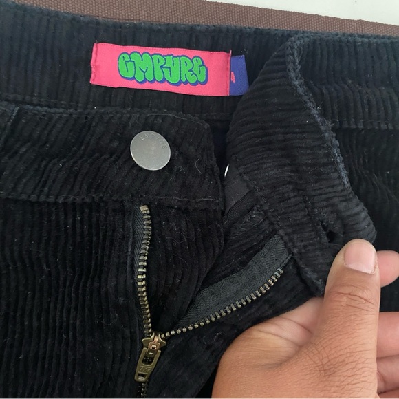 Empyre Tori Black Corduroy Pants Size 4 High Rise Straight Leg Y2K‎ Skate Style - Picture 7 of 9